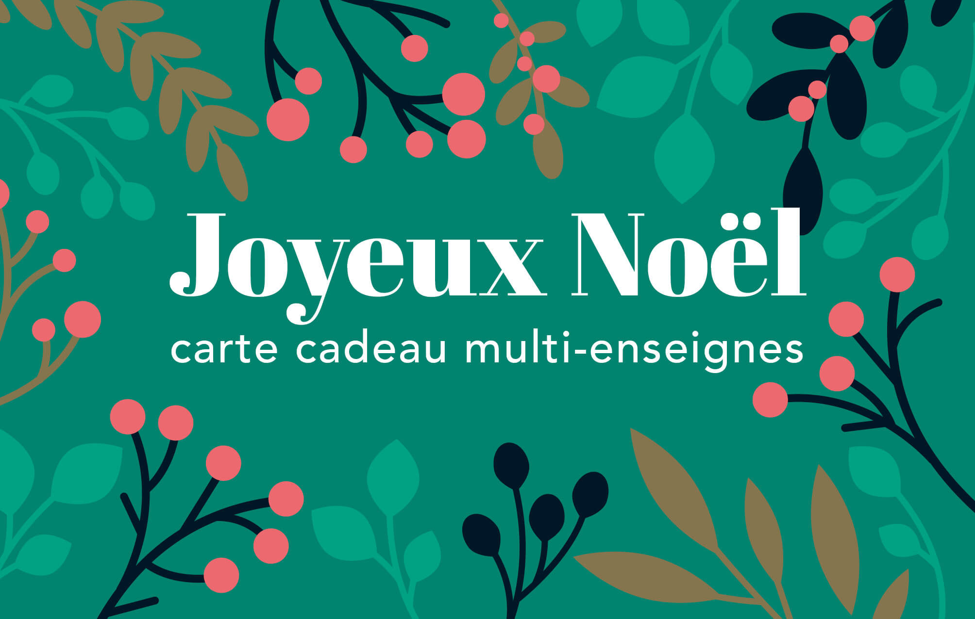 Carte cadeau Joyeux Noël